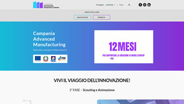 CAM - Campania Advanced Manufacturing - Sito web Wordpress con grafica personalizzata 2022
